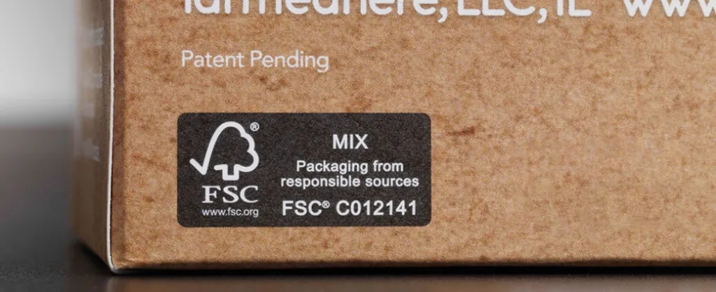 packaging with FSC certification